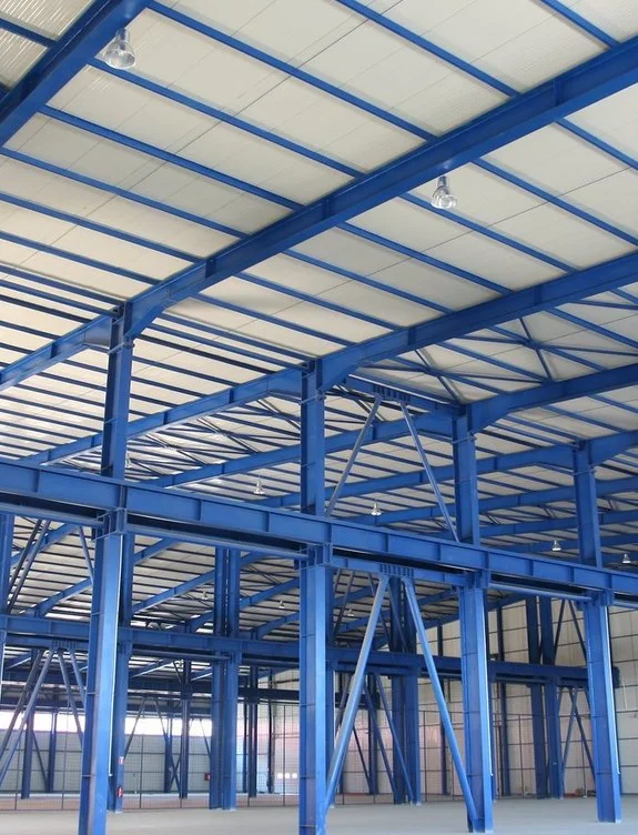 Boyalı çelik hol iç taşıyıcı sistemi